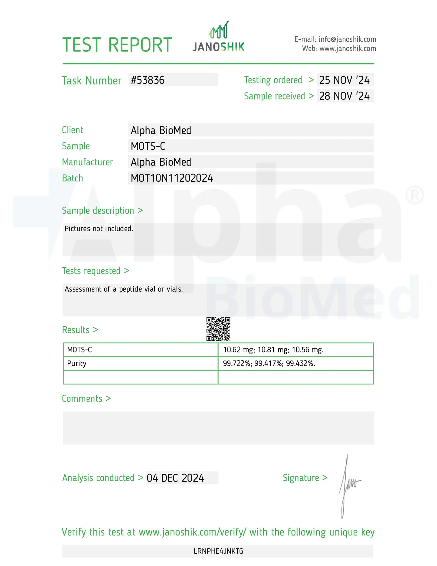 MOTS-c (10mg)