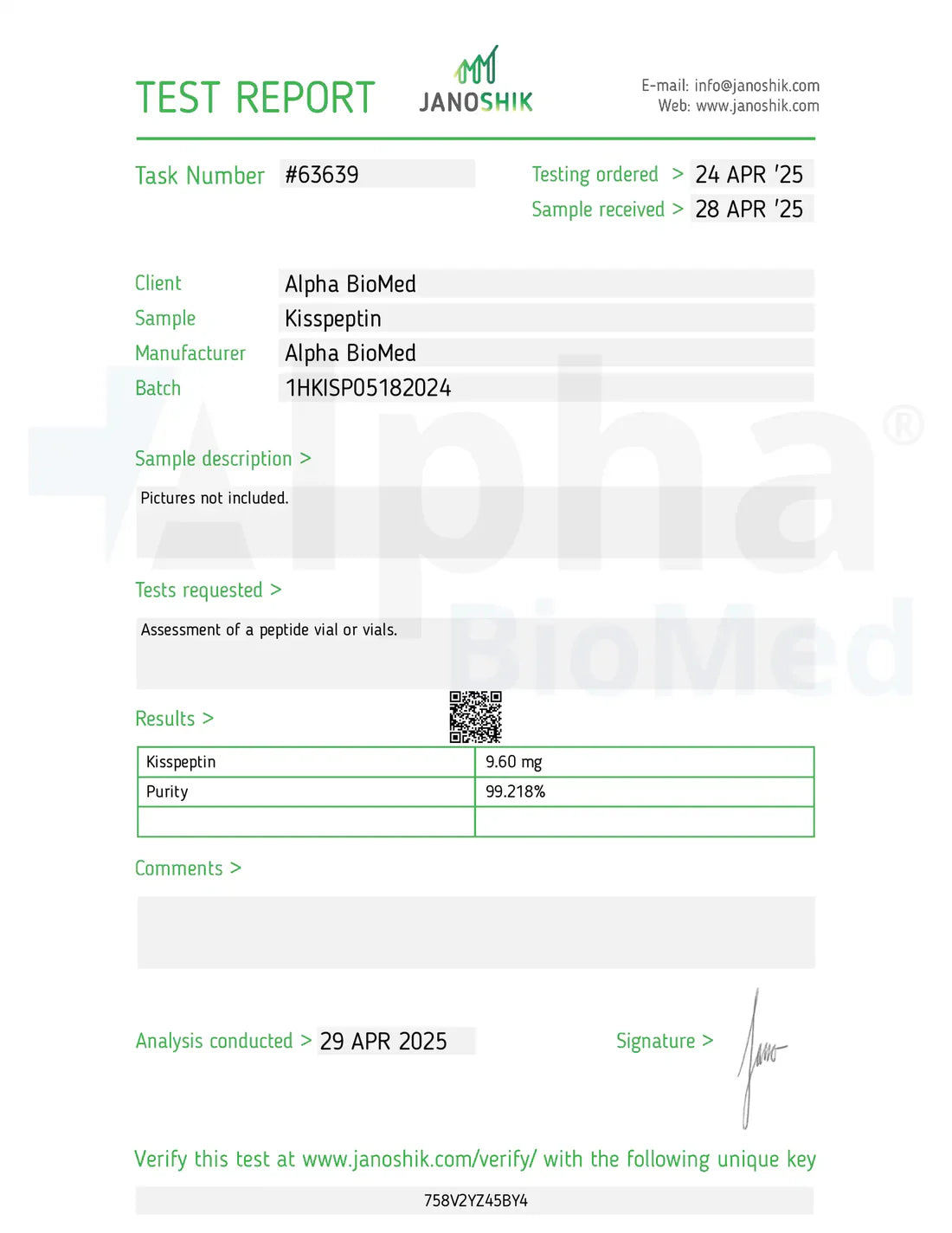 Kisspeptin (10mg)